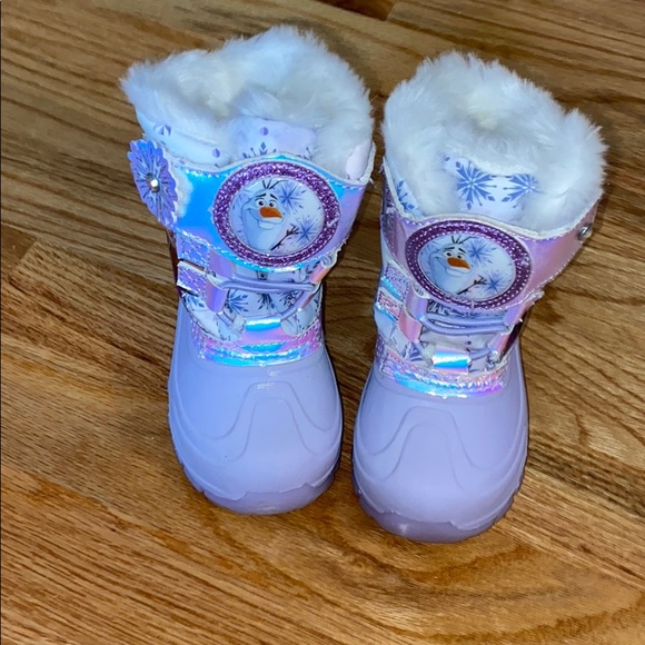 Frozen snow boots